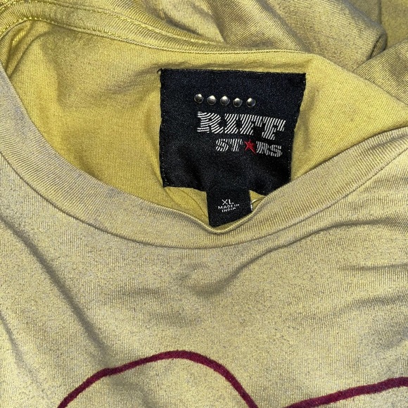 Riff StarsThe Rolling Stones Rock Band T-Shirt Tongue Logo Green Size XL - Picture 4 of 5